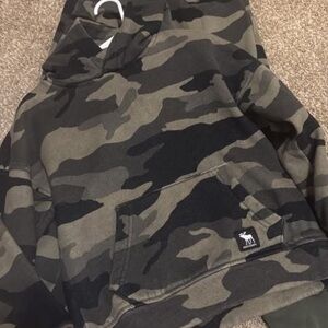 Abercrombie Kids Camo Hoodie Set - Black and Green